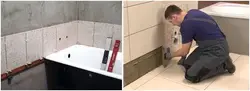 Ваннада плиткаларды қалай төсеу керектігі туралы фотосурет