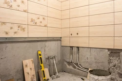 Photo of how to lay tiles in the bathroom