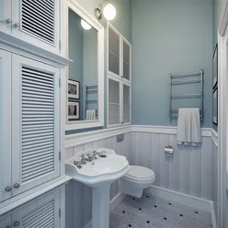 Lining in the bathroom in the apartment photo