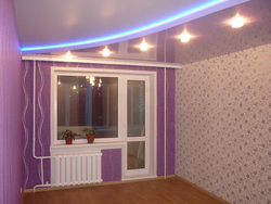 Design of suspended ceilings in the interior of an apartment