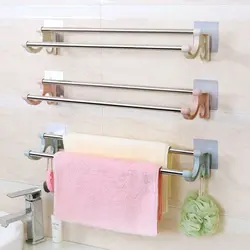 How to hang towels in the bathroom photo