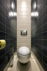 Bir mənzildə kafel dizaynında bir tualetin fotoşəkili