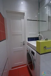 Photo bath toilet shower cabin and washing machine