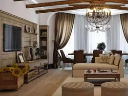 Living room design photo country style