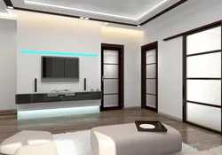 Photo of living rooms with two doors