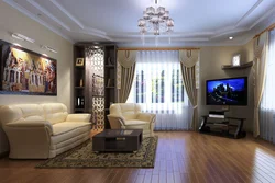 Photo of living rooms with two doors
