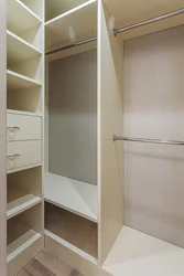 Dressing room in the pantry Khrushchev design