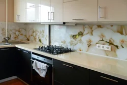 Стеклянный фартук для кухни изображения фото