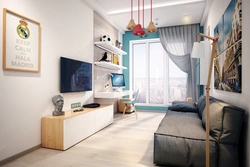 Design Of A Teenager'S Room In A Modern Style For A Boy In An Apartment