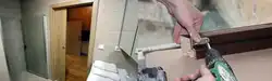 Installing a bathroom door photo