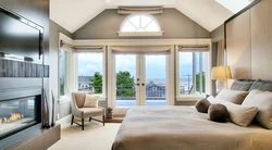Design bedroom high ceiling