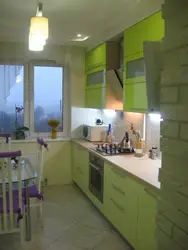 Зеленая кухня 9 м фото