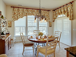 Curtain design for the kitchen in a modern style, short