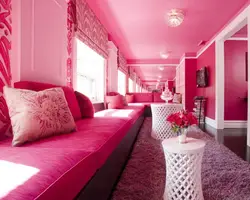 Bedroom interior fuchsia