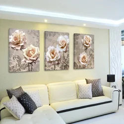 Panel on the wall in the living room in a modern style photo