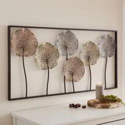 Müasir üslubda fotoşəkildə oturma otağının divarındakı panel