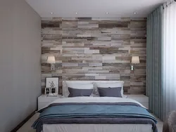 Laminate On The Bedroom Wall In The Interior