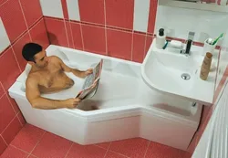 Дизайн ванной комнаты с сидячей ванной