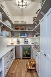 Kitchen in pantry design photo