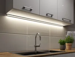Mətbəxdəki fotoşəkildə LED
