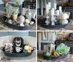 Tray in the kitchen interior