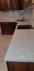 Royal opal countertop in the kitchen interior