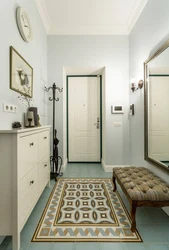 Floor design in a small hallway photo