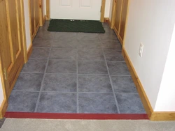 Floor design in a small hallway photo
