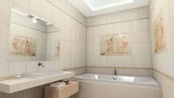 Photo of bathtub with 3D panels