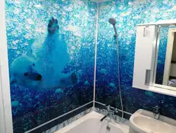 3D панельдері бар ваннаның фотосы
