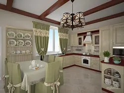Kitchen interior in Provence country style