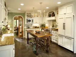 Kitchen interior in Provence country style