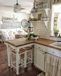 Kitchen interior in Provence country style