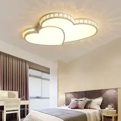 Chandeliers for suspended ceilings in the bedroom photo