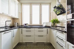 Design Of A Small Corner Kitchen With A Window