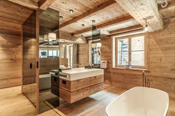 Bath wooden ceiling photo