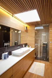 Bath wooden ceiling photo