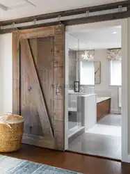 Beautiful bathroom door photo