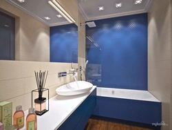 Blue small bath design