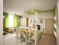 Photo interior kitchen living room economy