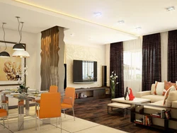 Photo interior kitchen living room economy