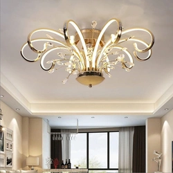 Chandeliers шифт барои шифт боздошта дар ҳуҷраи меҳмонхона акс интерьер