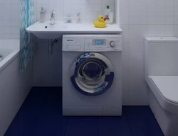 Vanna otağı fotoşəkilində paltaryuyan maşının quraşdırılması