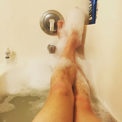 Photo selfie in the bath