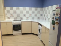 Плітка керама марацы ў інтэр'еры кухні
