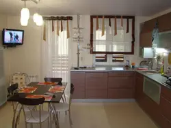 Kitchens with balcony door and window design