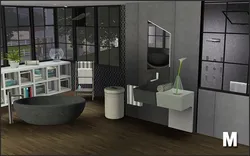 Sims 4 дизайнындағы ванна