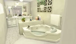 Sims 4 дизайнындағы ванна