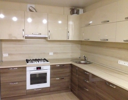 Дизайн Бежевой Кухни Фото Угловой