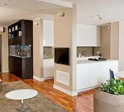 How To Combine A Small Kitchen And Living Room Photo